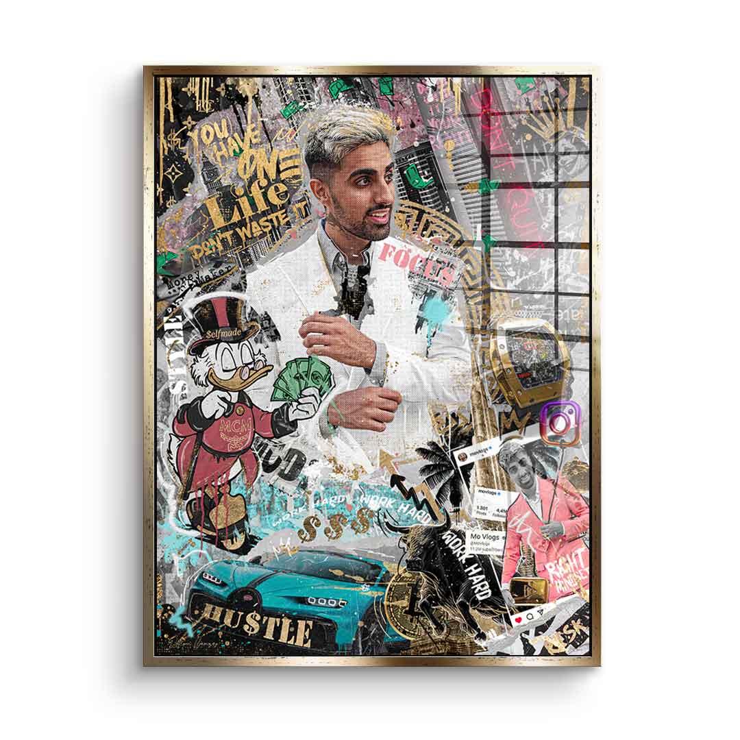 <tc>Commissioned Artwork</tc> - Mo Vlogs Street Art Portrait