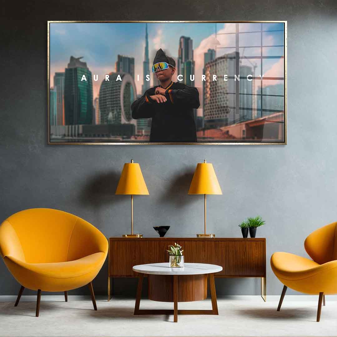 AURA IS CURRENCY - acrylic glass