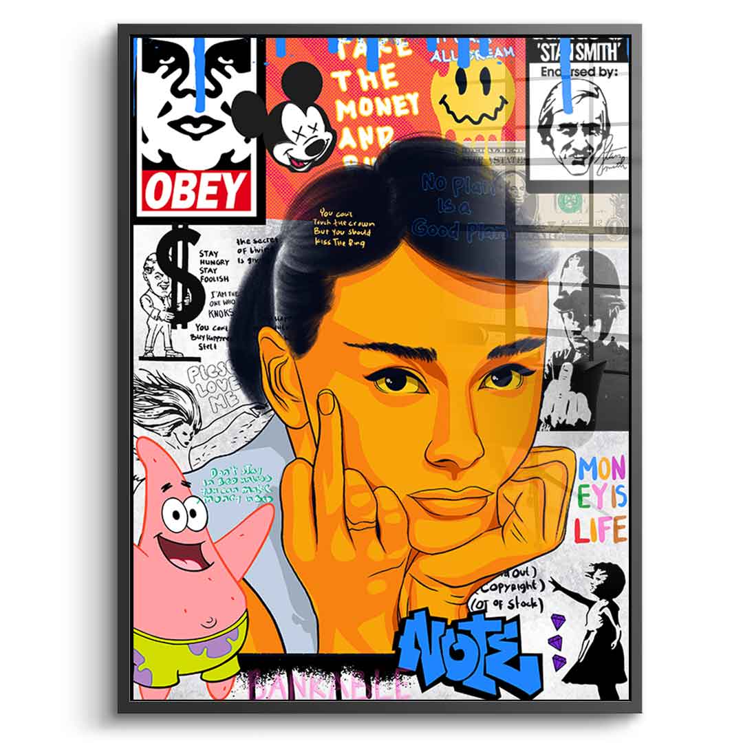 Audrey Hepburn - acrylic glass