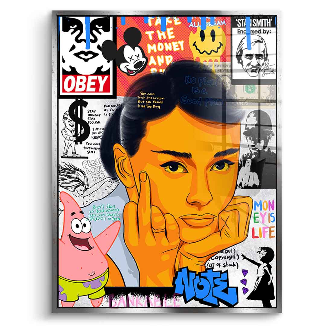 Audrey Hepburn - acrylic glass