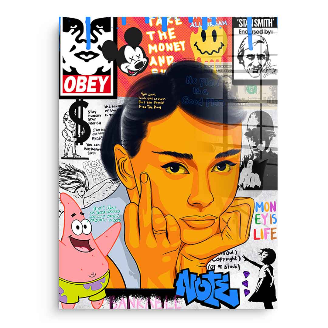 Audrey Hepburn - Acrylglas