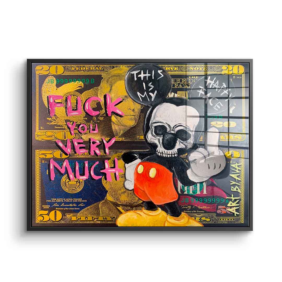 Badass Comic Mouse - acrylic glass