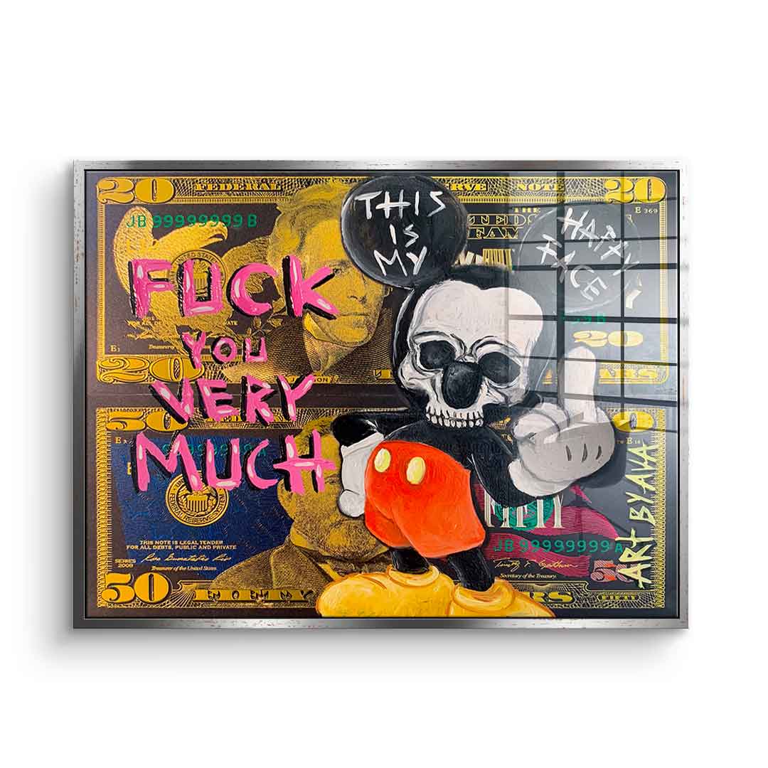 Badass Comic Mouse - acrylic glass