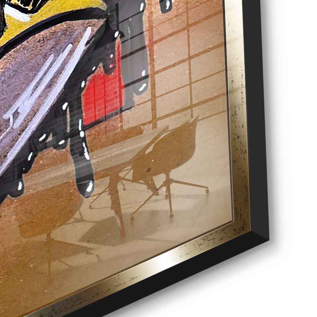 Nachtkämpfer Drawing - Acrylglas