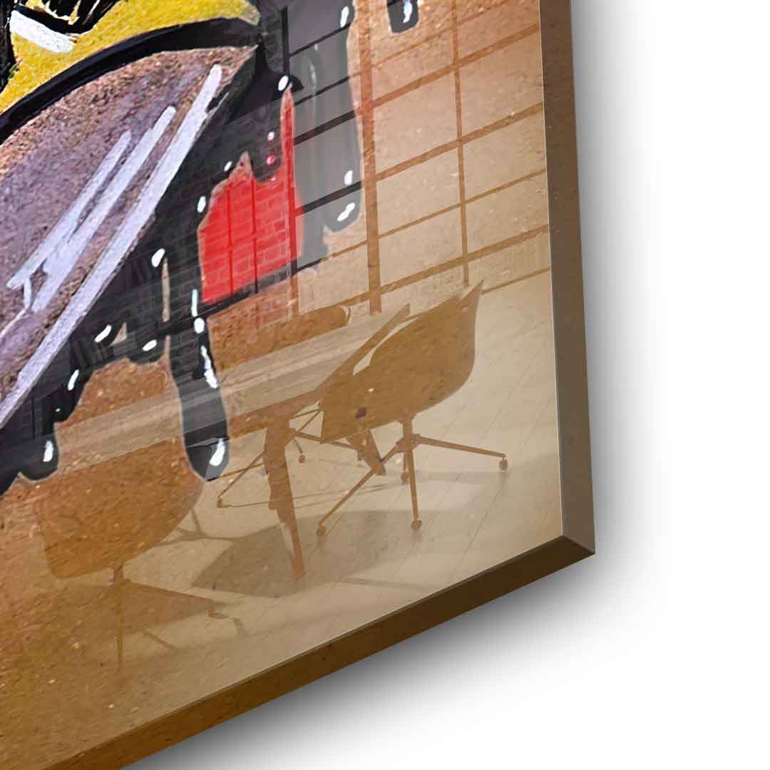 Nachtkämpfer Drawing - Acrylglas