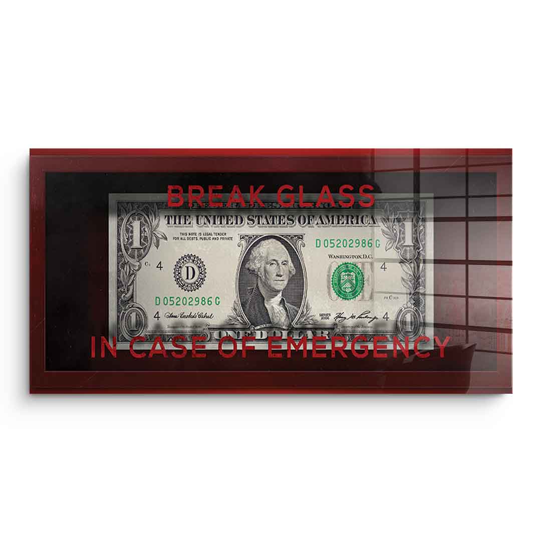 In Case of Emergency - Acrylglas
