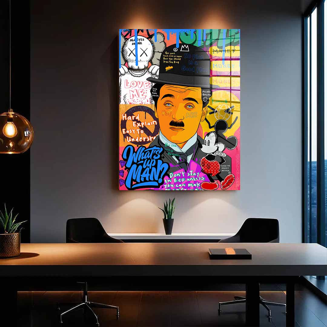 Charlie Chaplin - Acrylglas