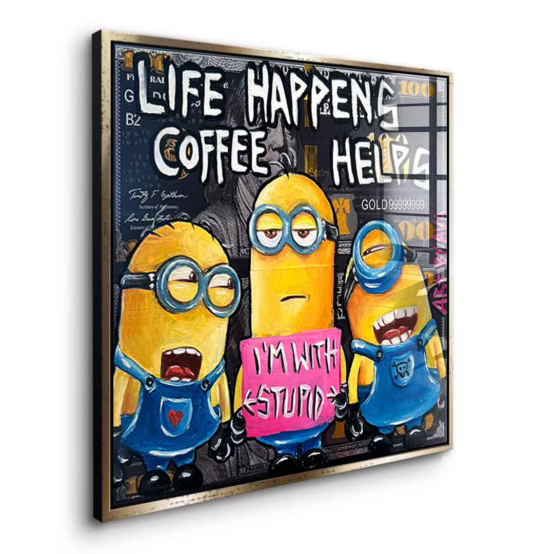 Coffee helps - Acrylglas