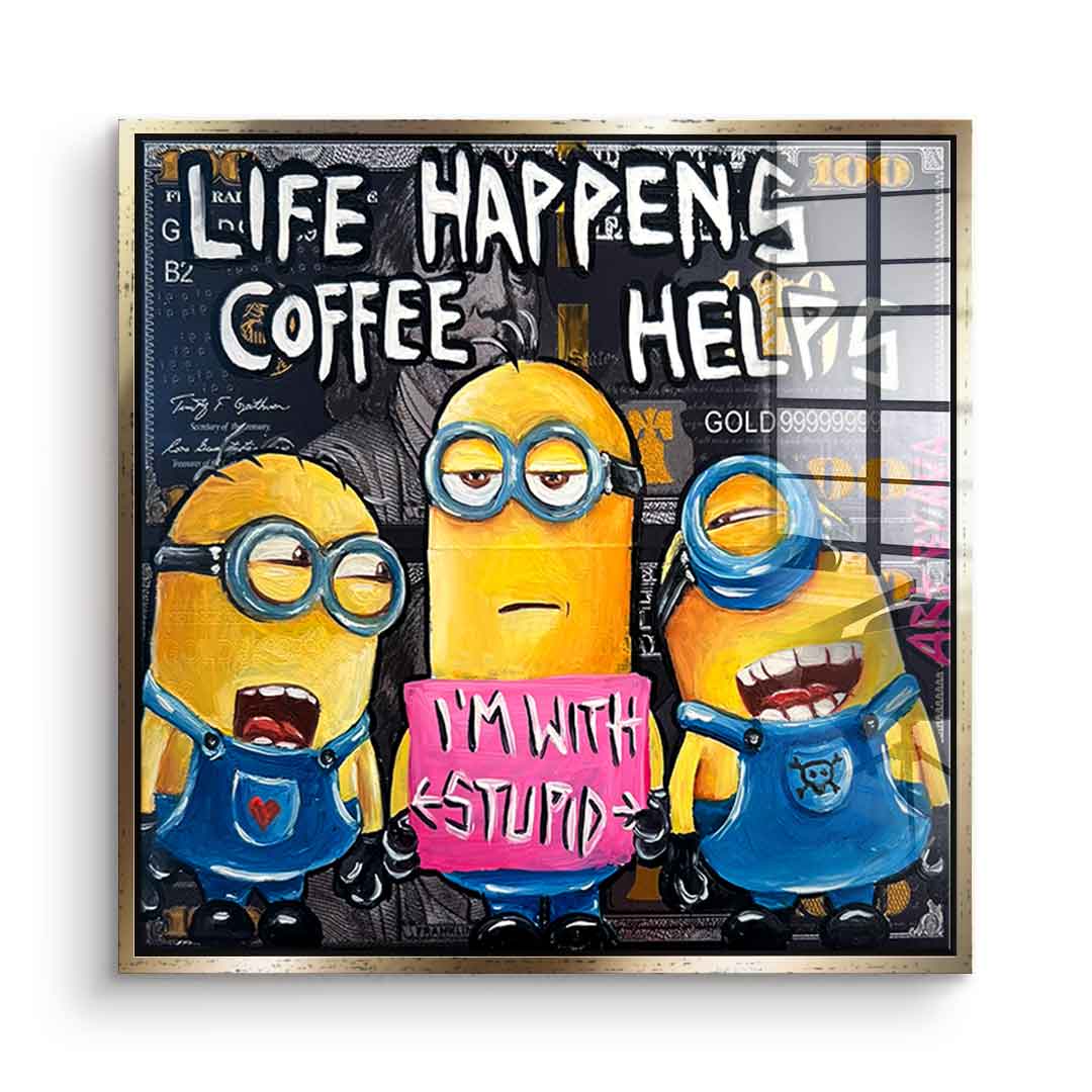 Coffee helps - Acrylglas