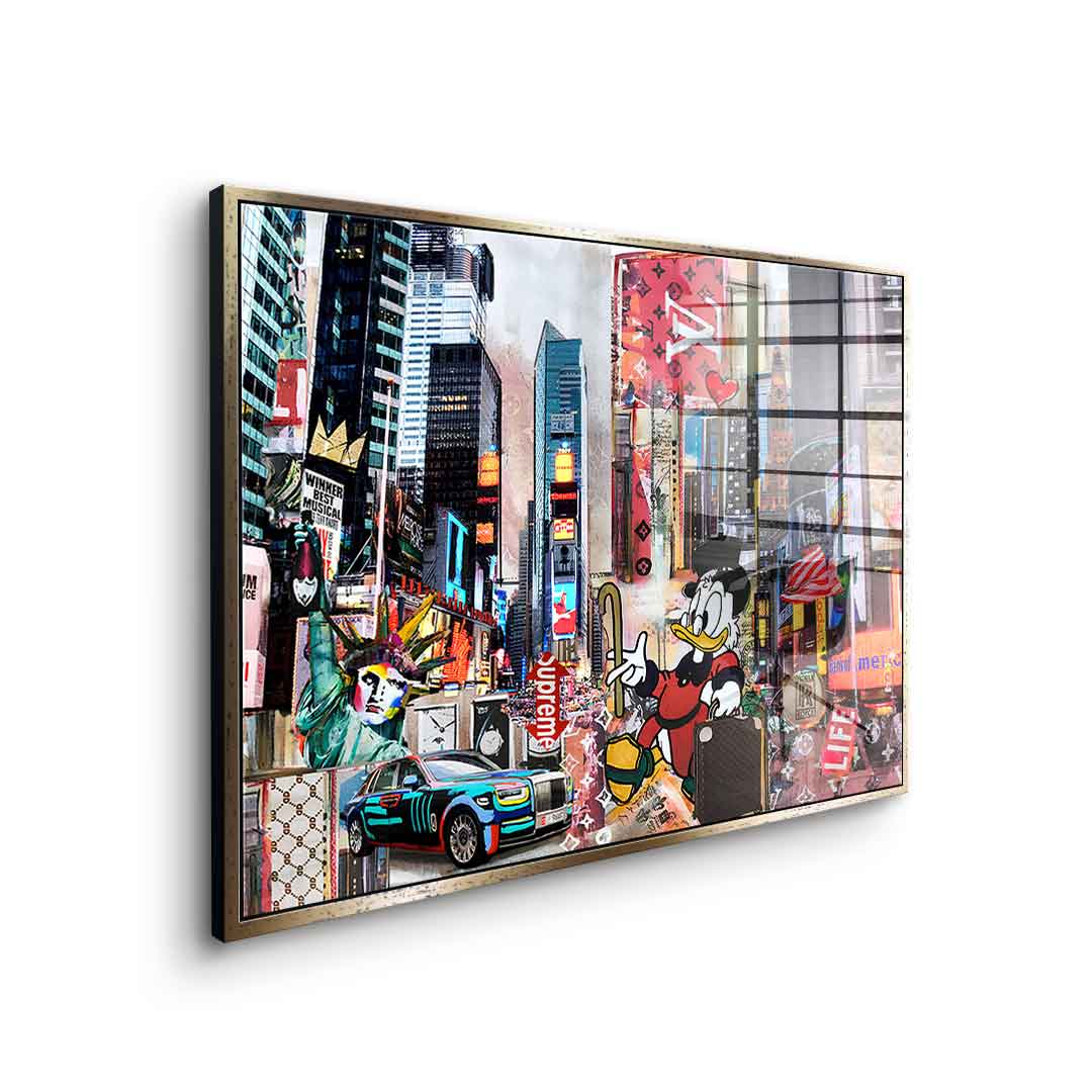 Dagobert in New York City - Acrylglas