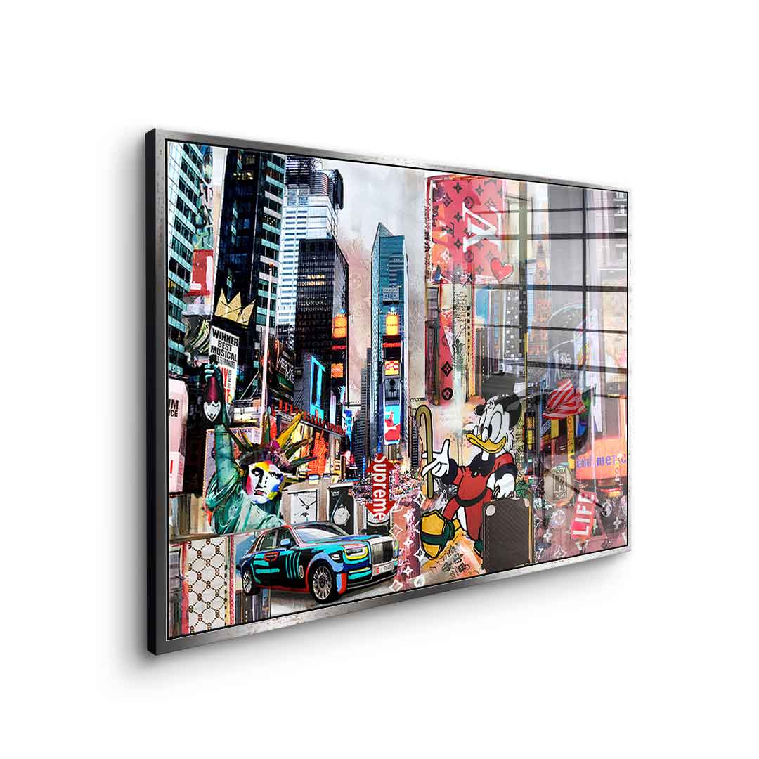 Dagobert in New York City - Acrylglas