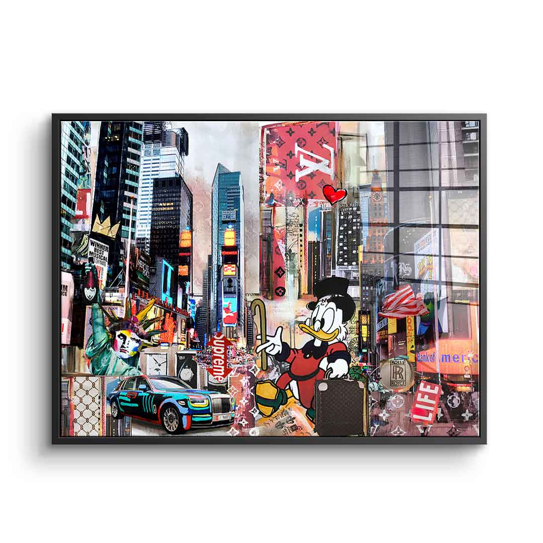 Dagobert in New York City - Acrylglas