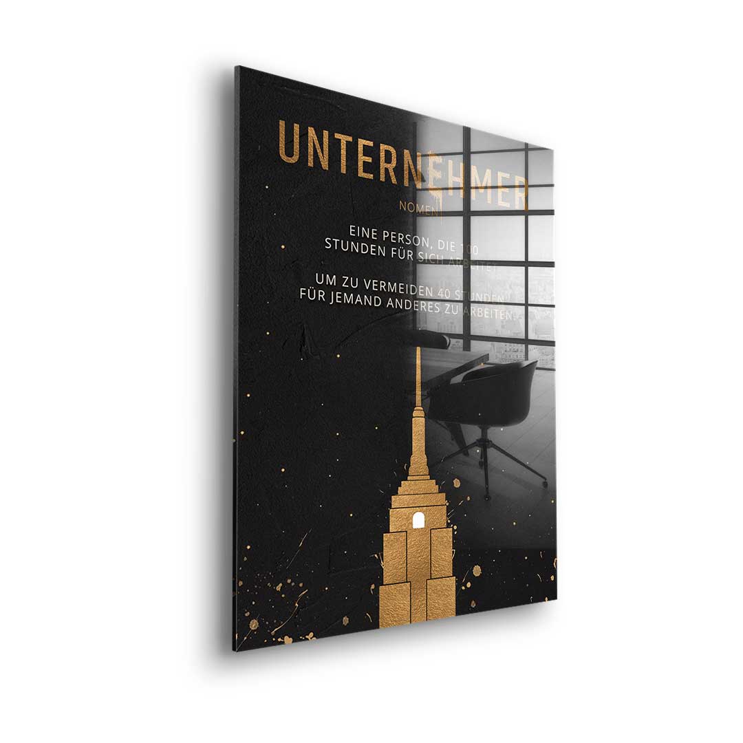 Der Unternehmer - Acrylglas