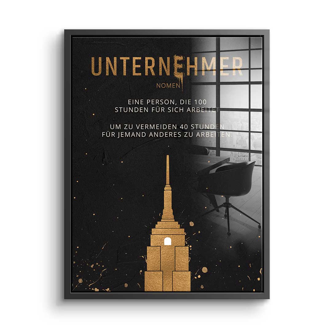 Der Unternehmer - Acrylglas