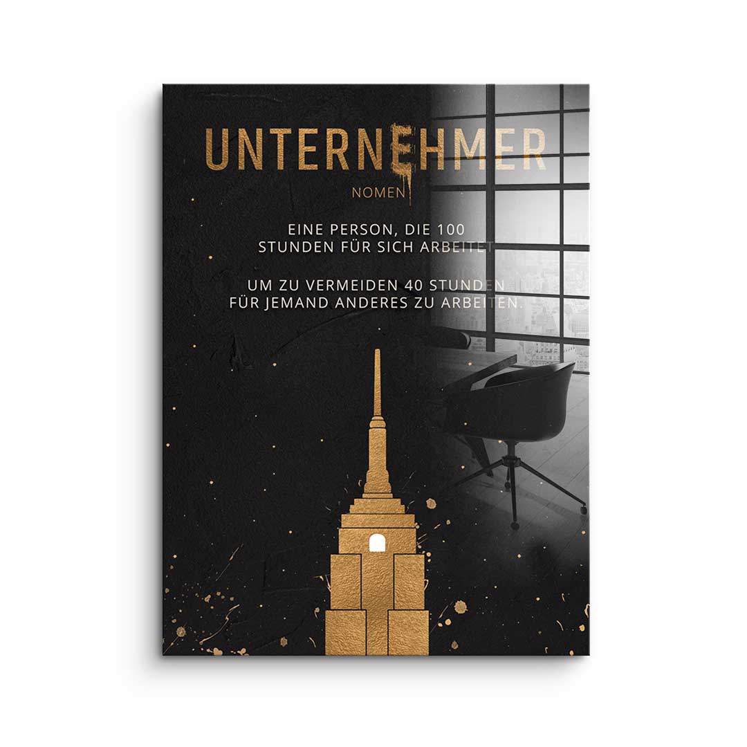 Der Unternehmer - Acrylglas