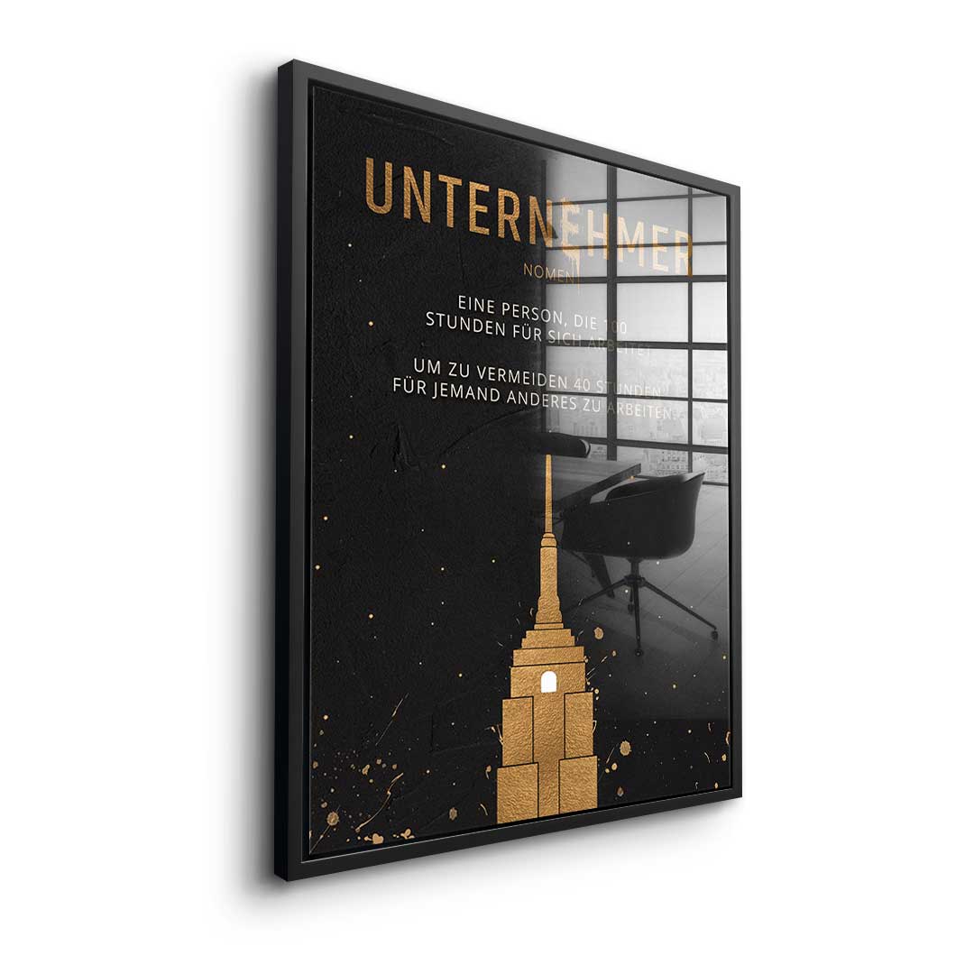 Der Unternehmer - Acrylglas