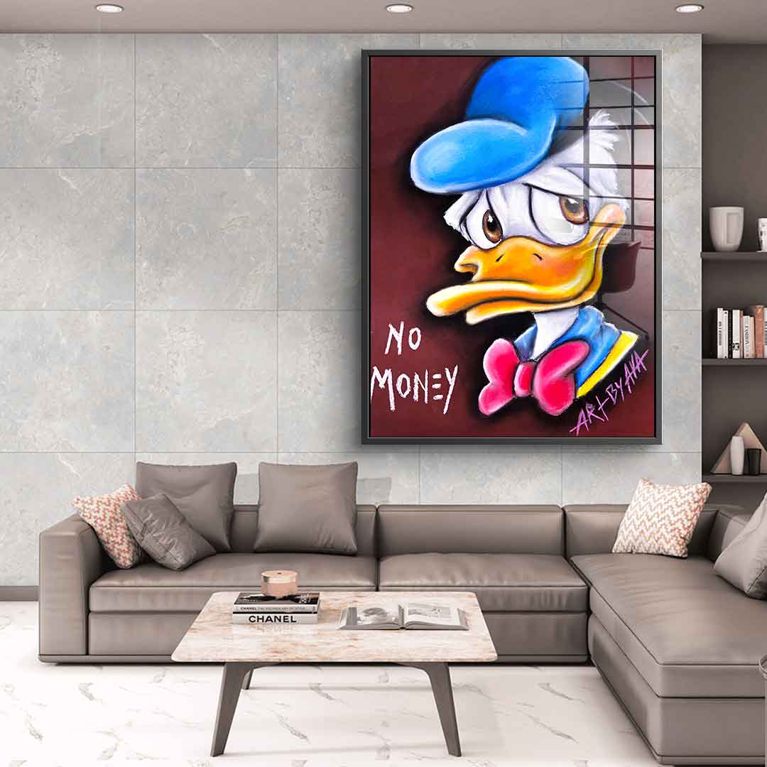 No money Donald - Acrylglas
