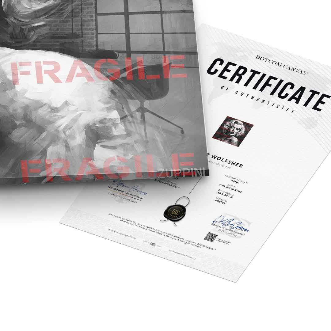 Fragile Monroe - acrylic glass