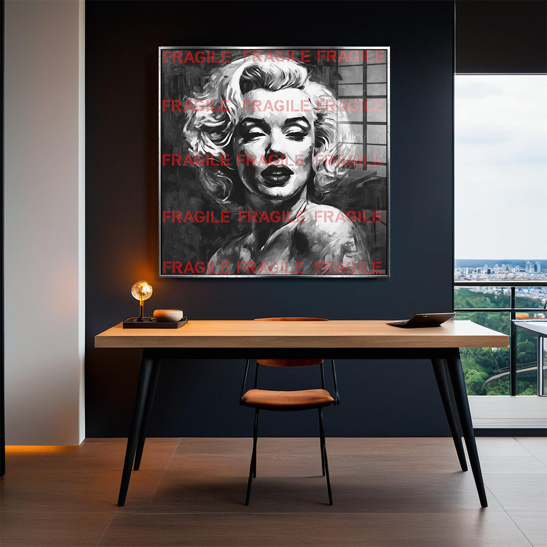 Fragile Monroe - acrylic glass