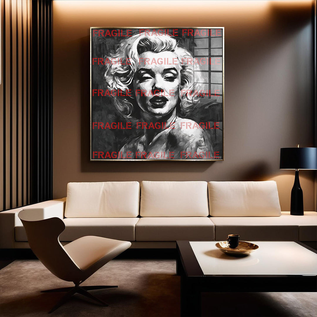 Fragile Monroe - acrylic glass