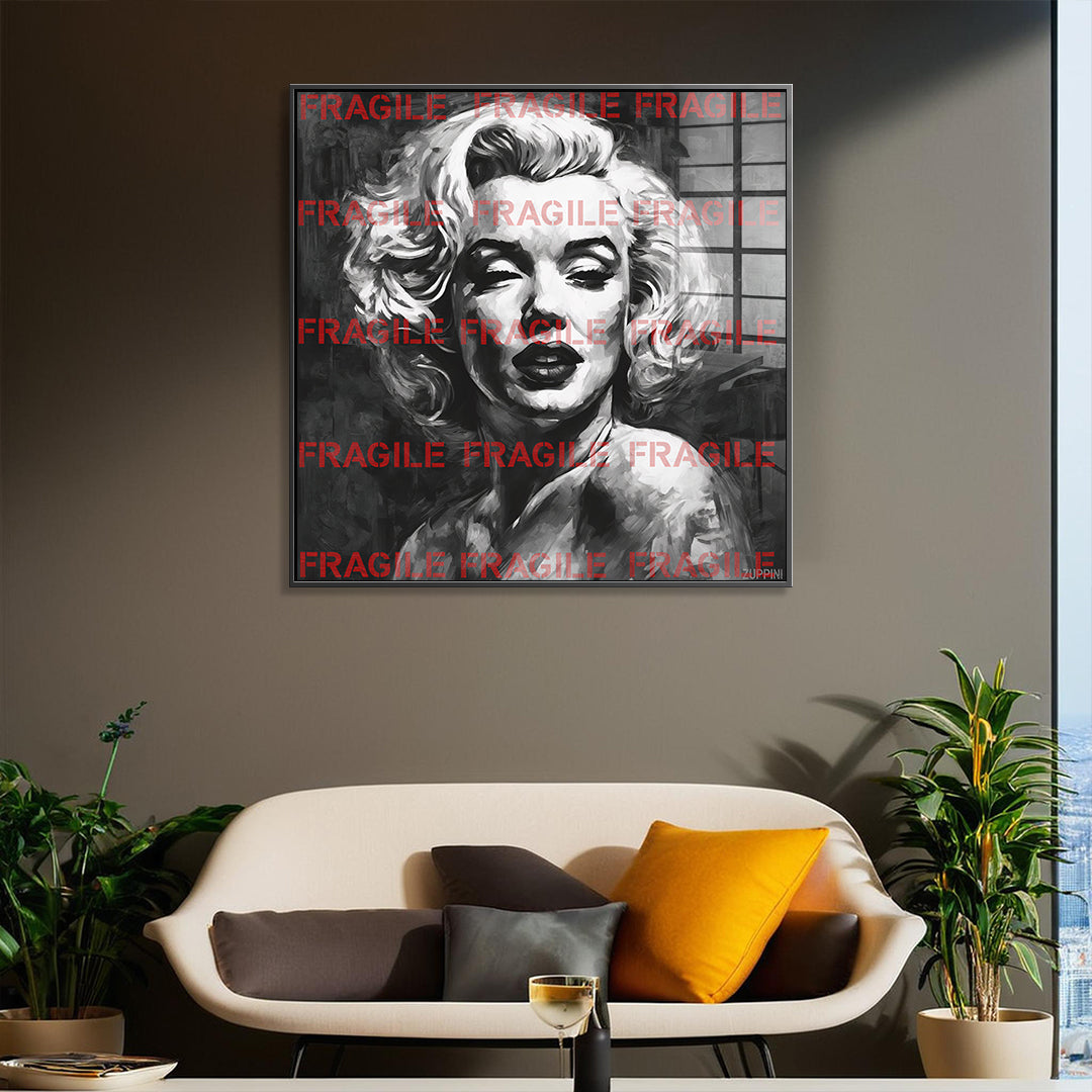Fragile Monroe - acrylic glass