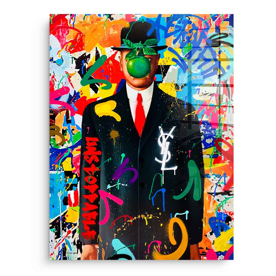 Graffiti Magritte - Acrylglas