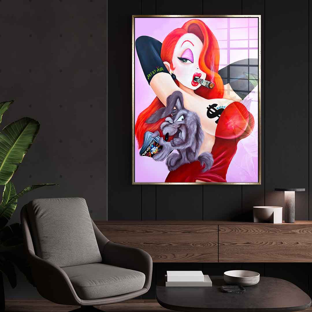 Posing Jessica Rabbit - Acrylglas