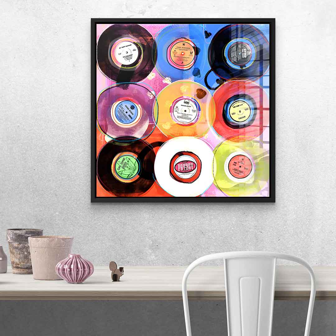 Hip-Hop Vinyl Collection - Acrylglas