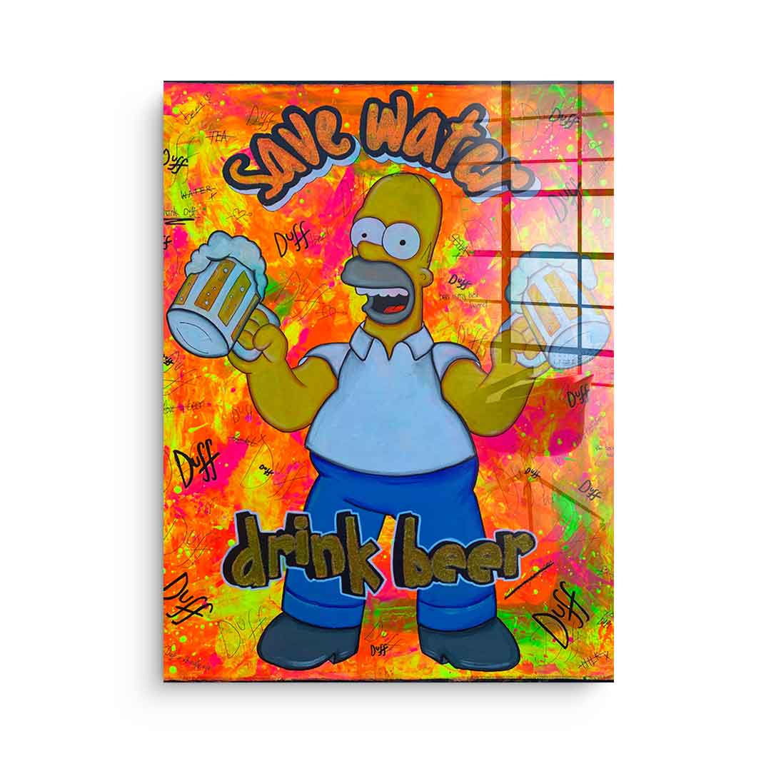 Save Water Drink Beer - Acrylglas