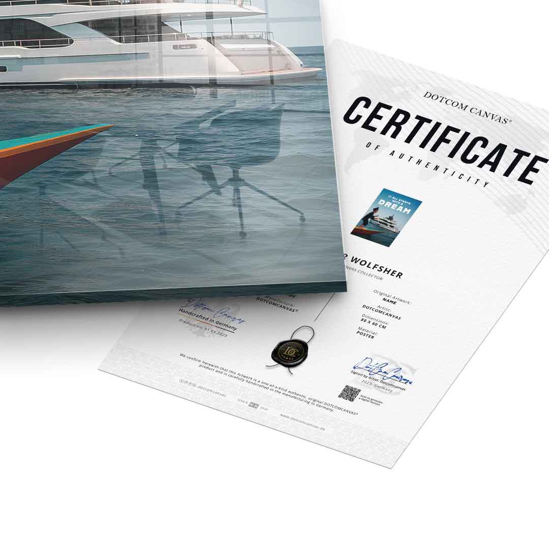 IT ALL STARTS WITH A DREAM - Acrylglas