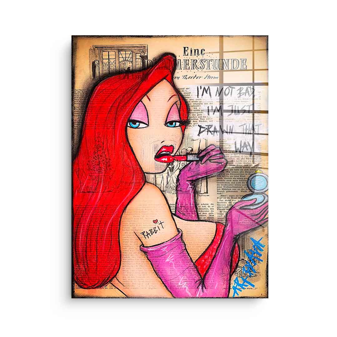Jessica Rabbit's Make Up - Acrylglas