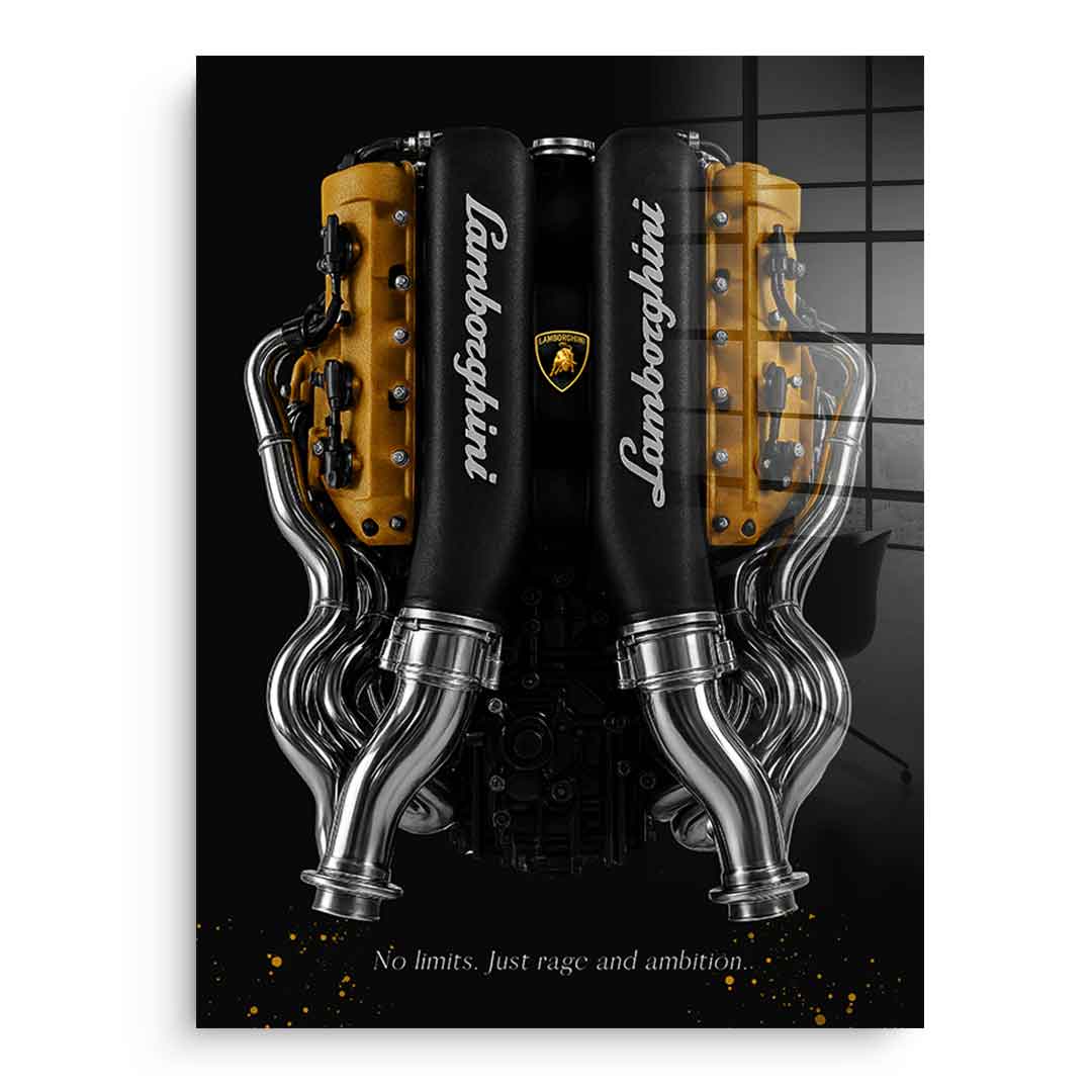 Lamborghini Engine - Acrylglas