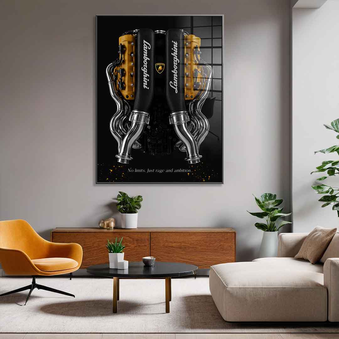 Lamborghini Engine - Acrylglas
