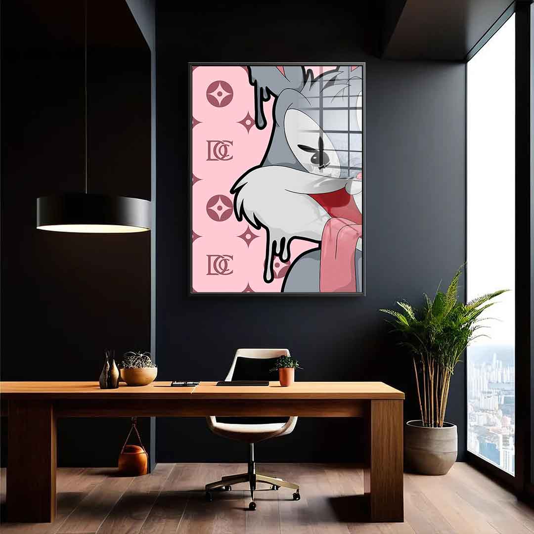 Melting Bunny - Acrylglas