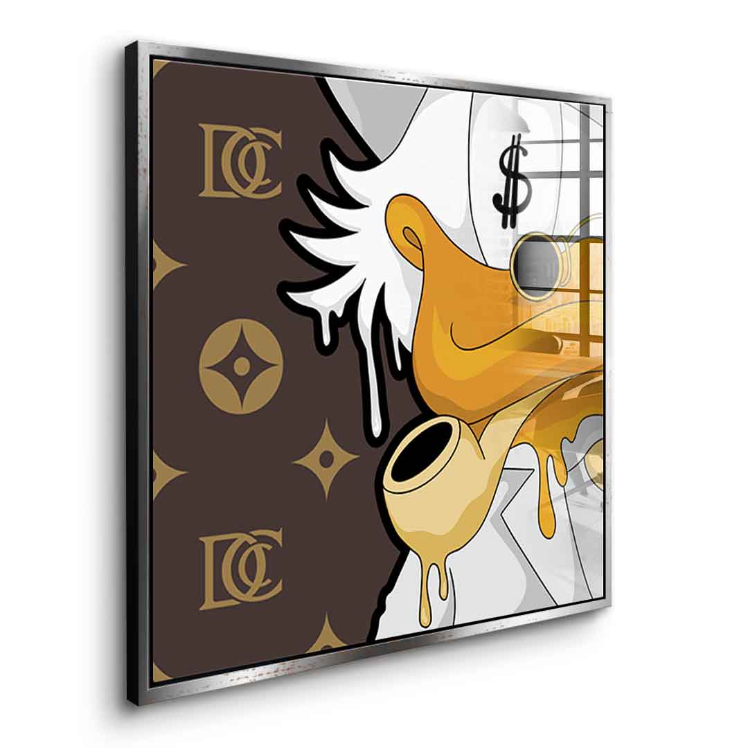 Melting Dagobert - Quadrat Edition - Acrylglas