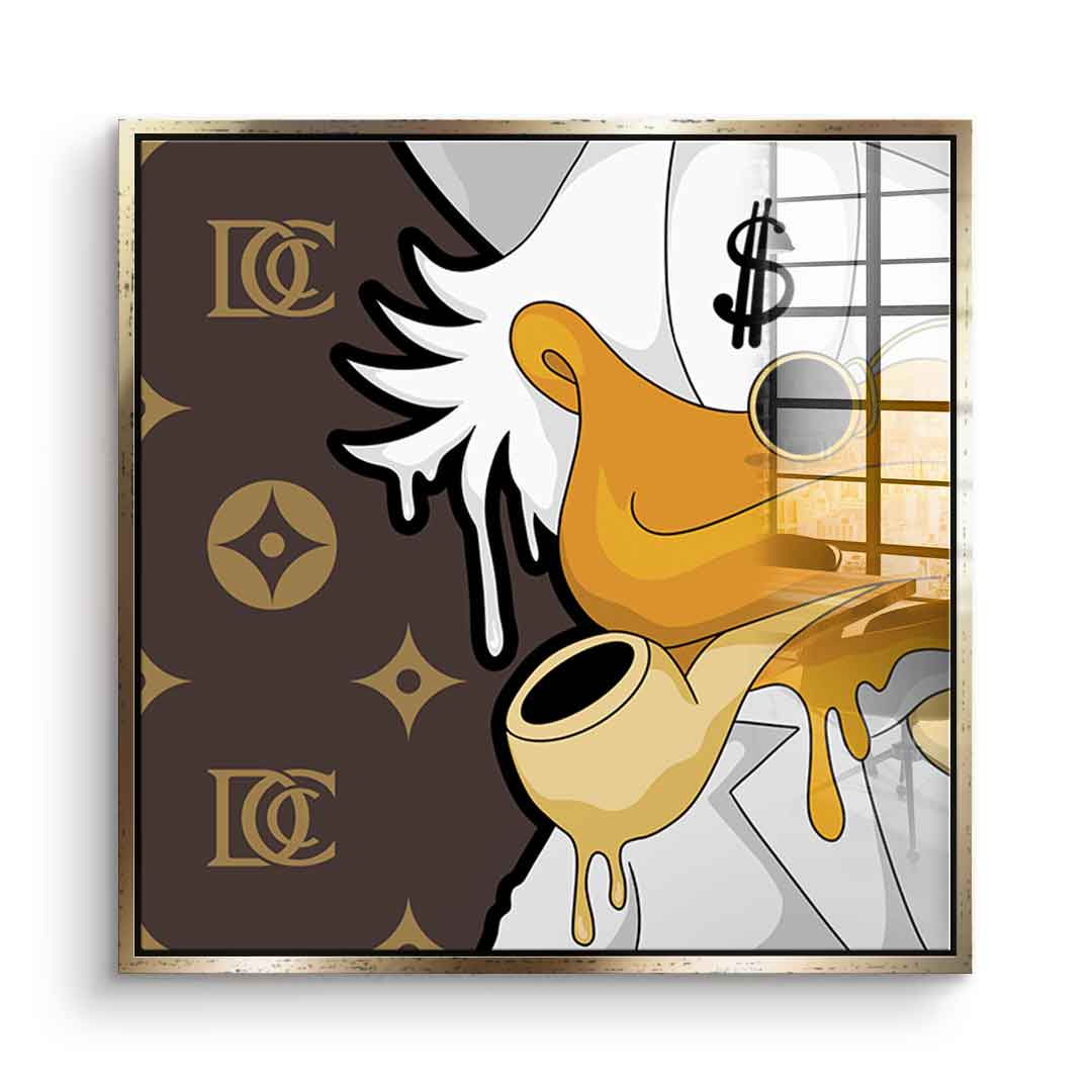 Melting Dagobert - Quadrat Edition - Acrylglas