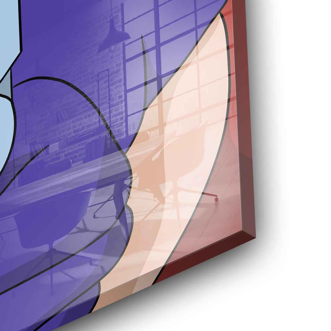 Melting Jessica - Quadrat Edition - Acrylglas