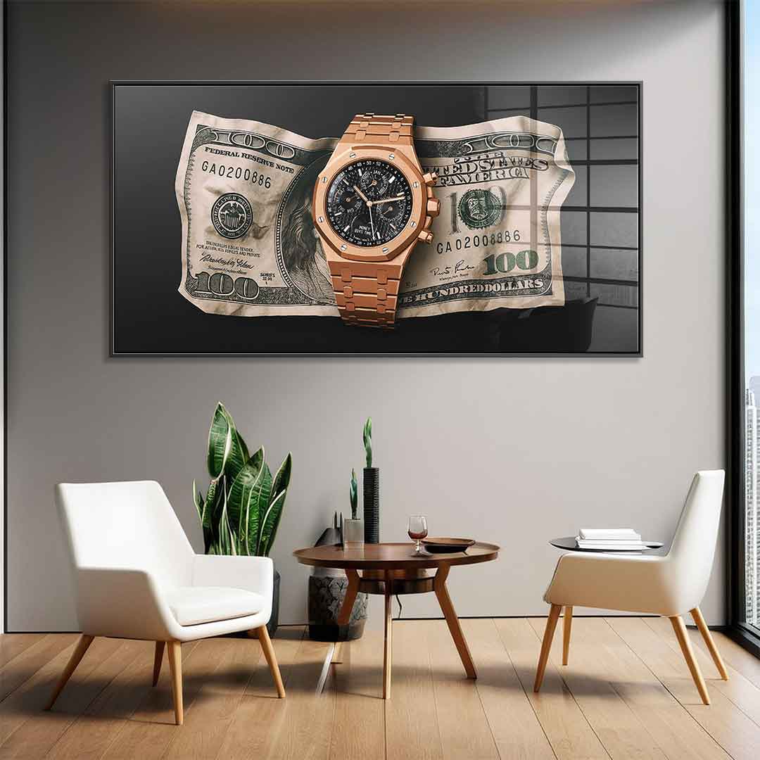 Money Buys Time - Acrylglas