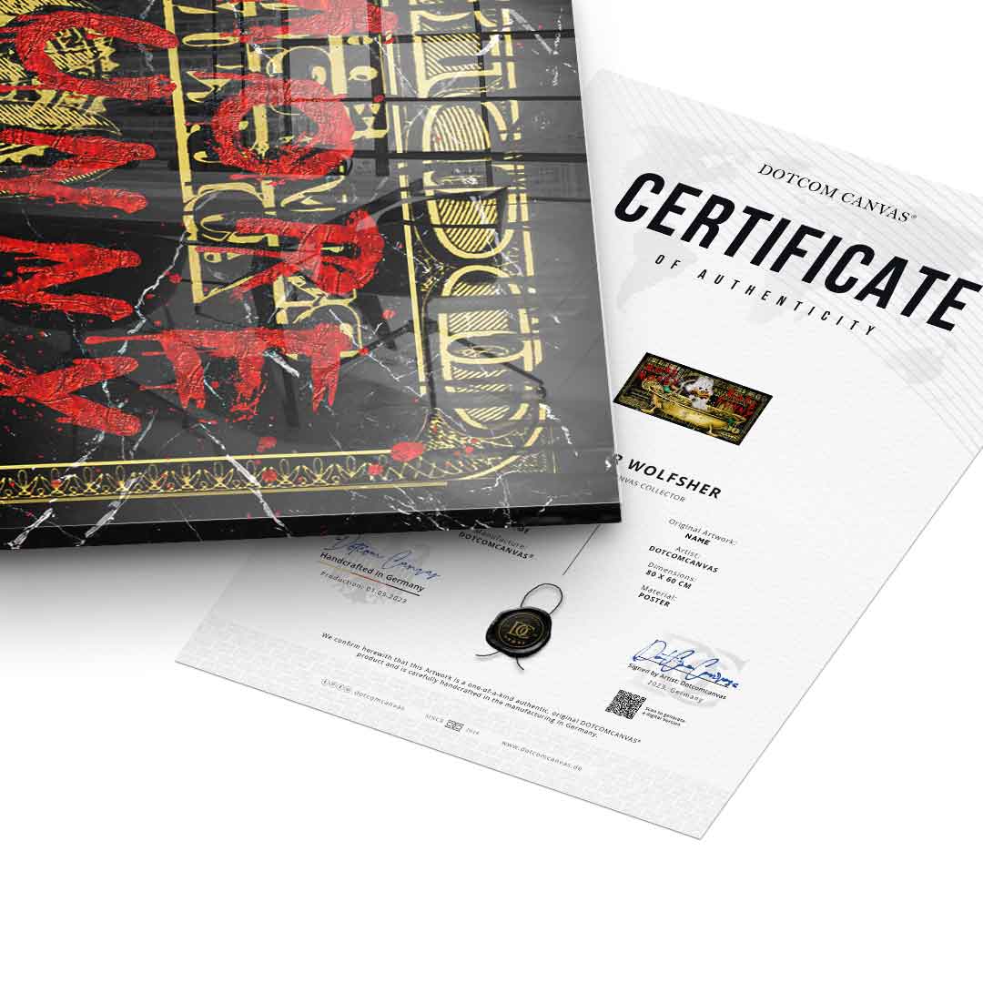 MORE MONEY DUCK - acrylic glass