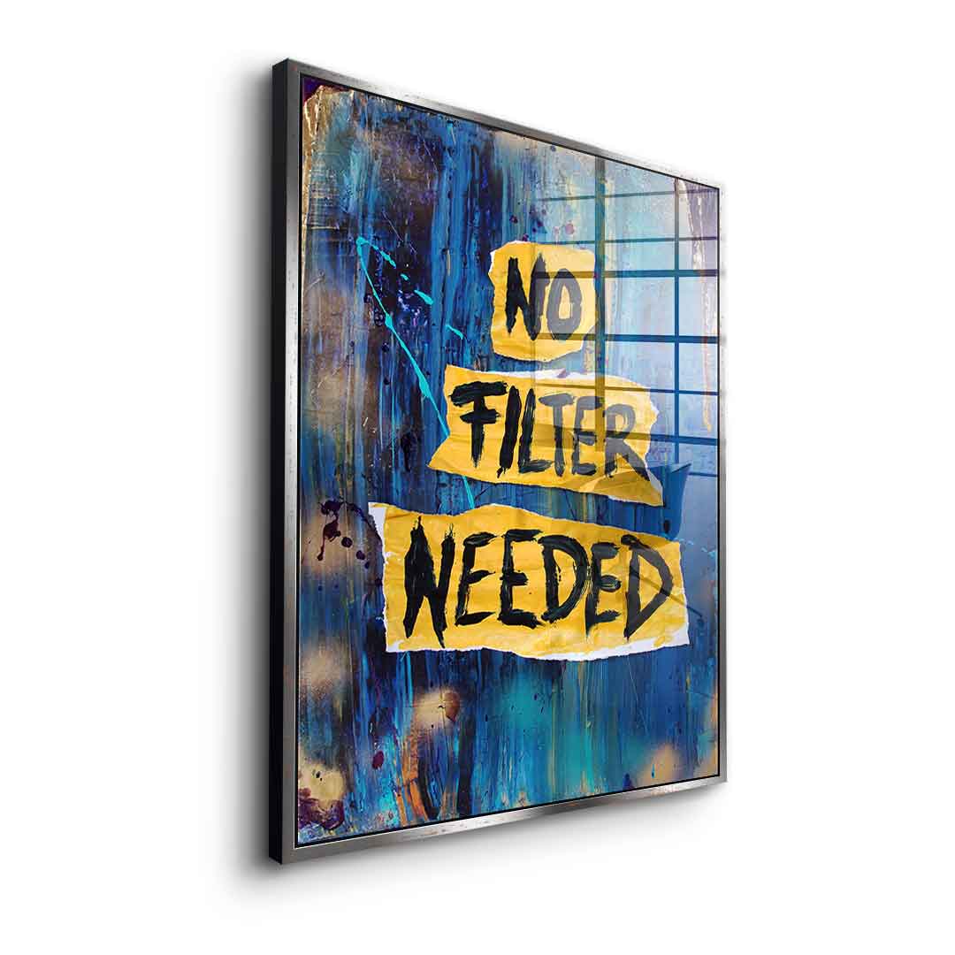 No Filter Needed - Acrylglas