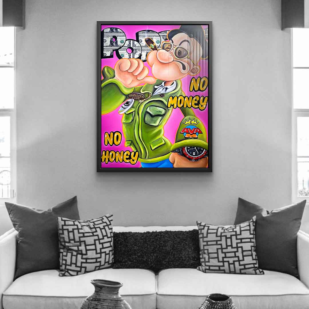 No Money No Honey - Acrylglas