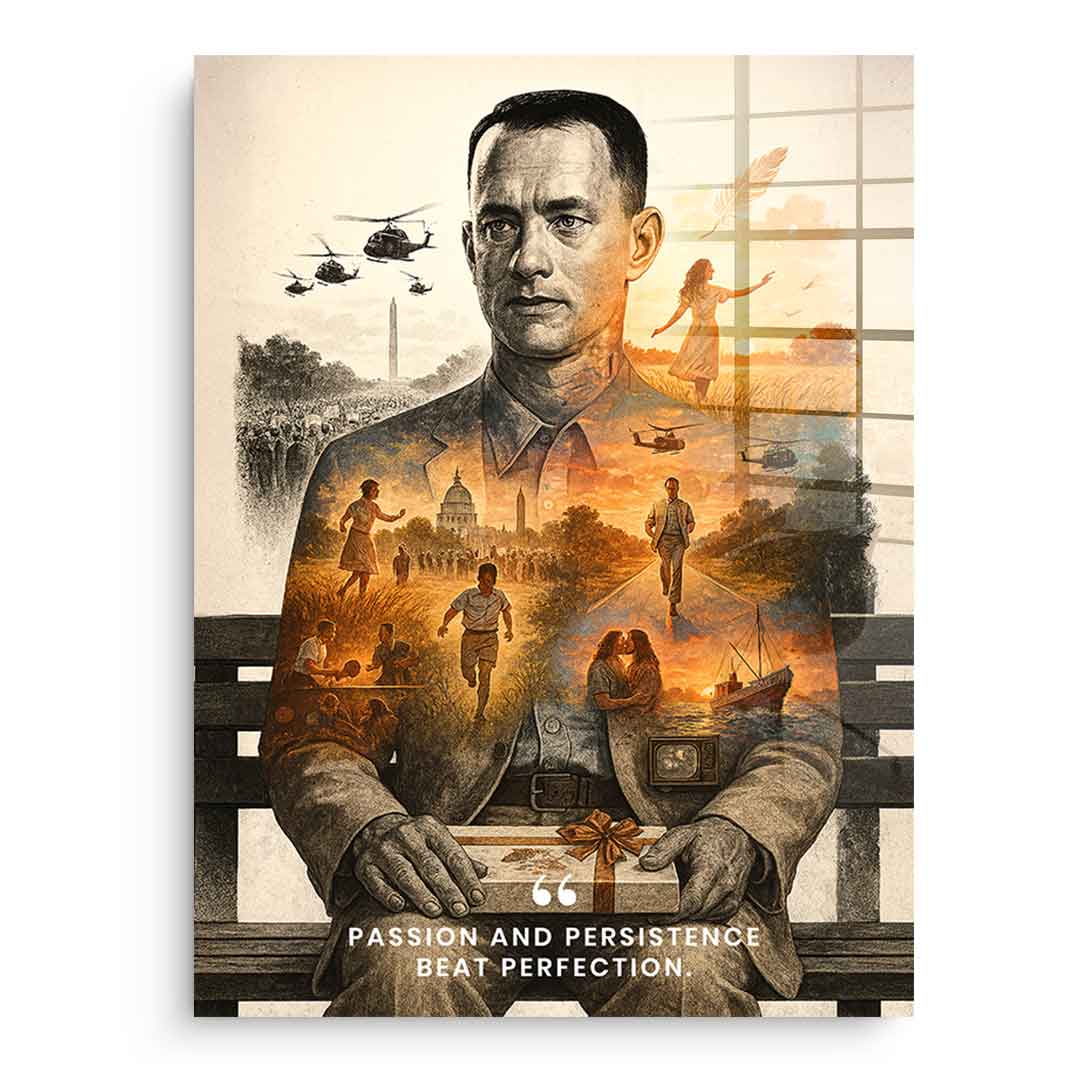 Passion and Perseverance - Acrylglas