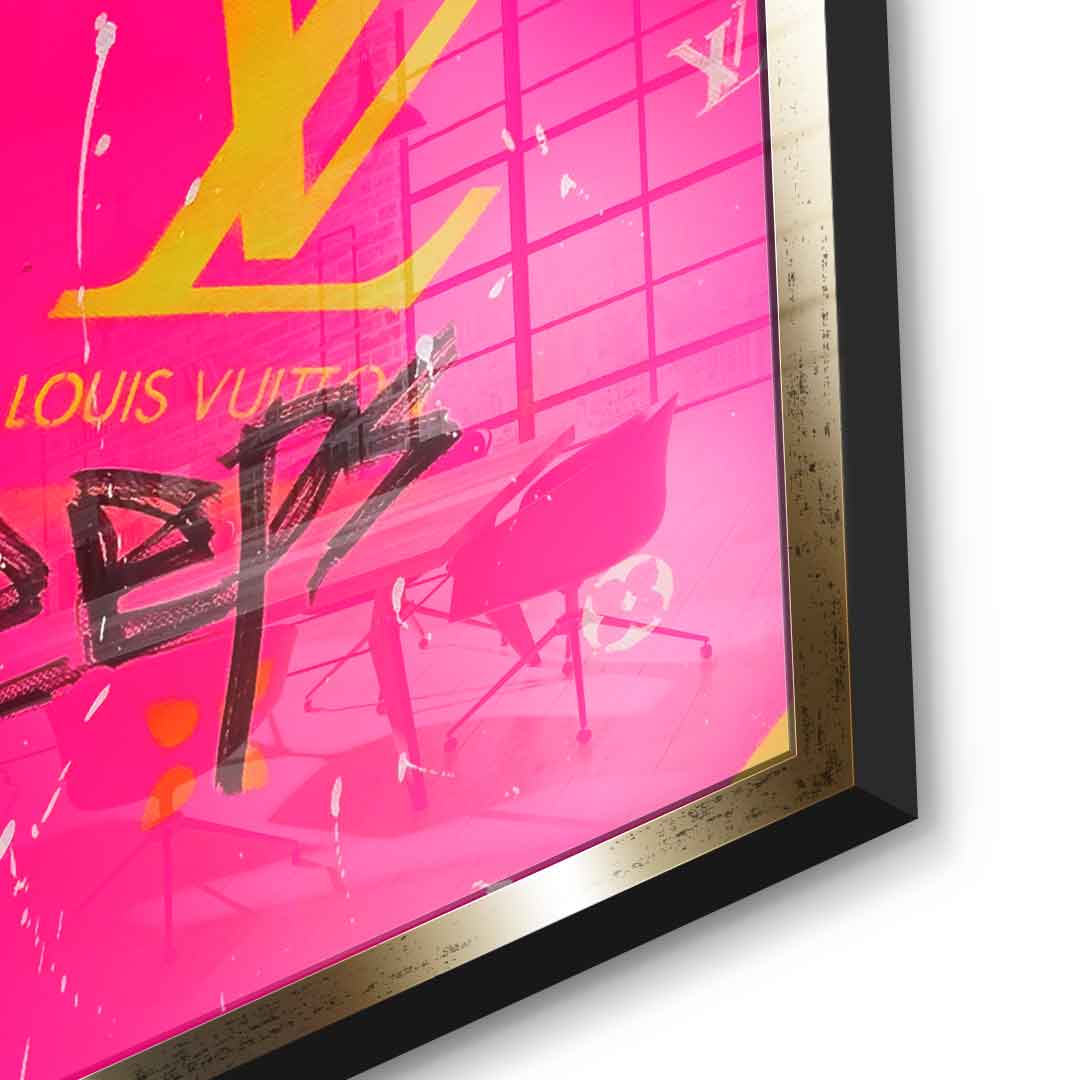 Pink Money never sleeps - Acrylglas