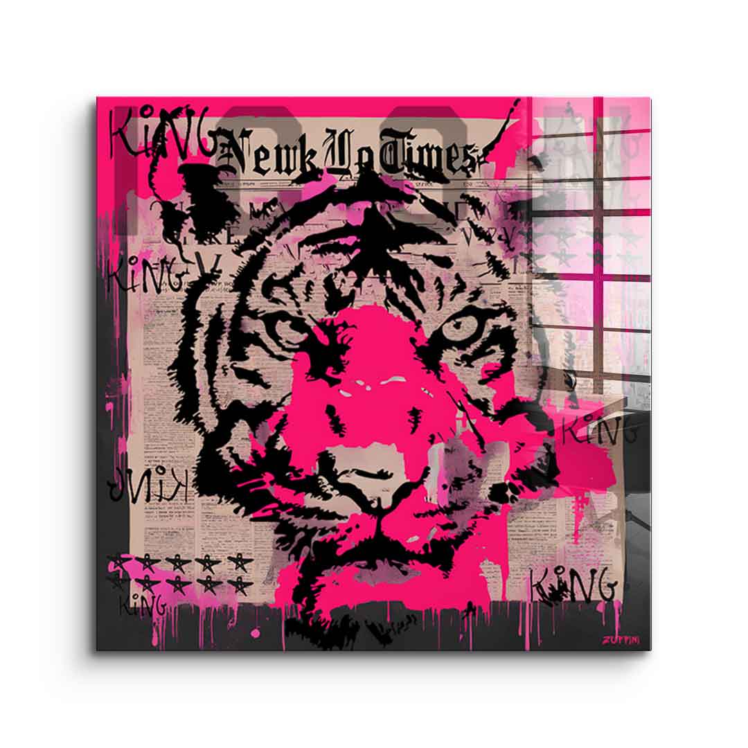 Pink Tiger - Acrylglas