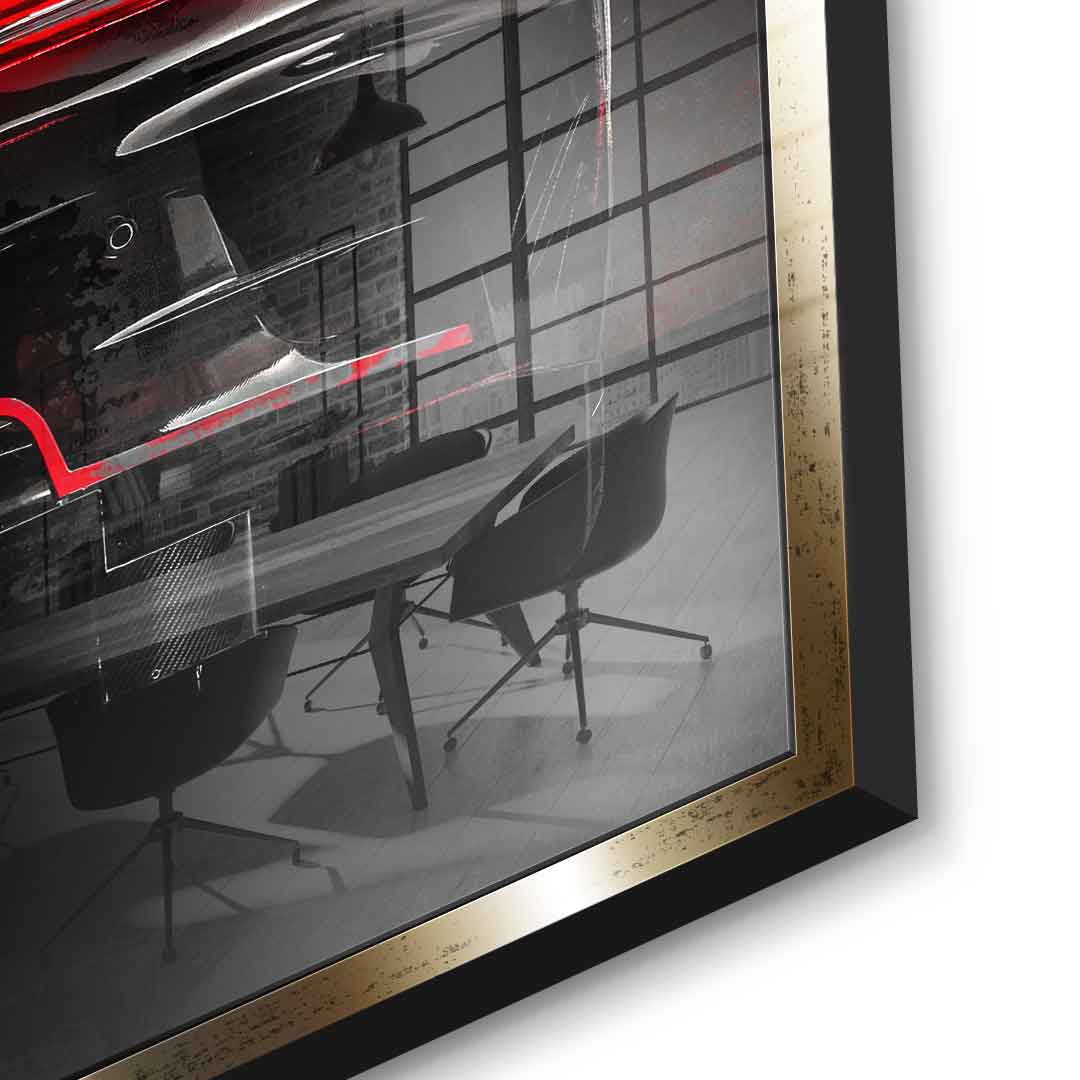 Porsche Backside - Acrylglas