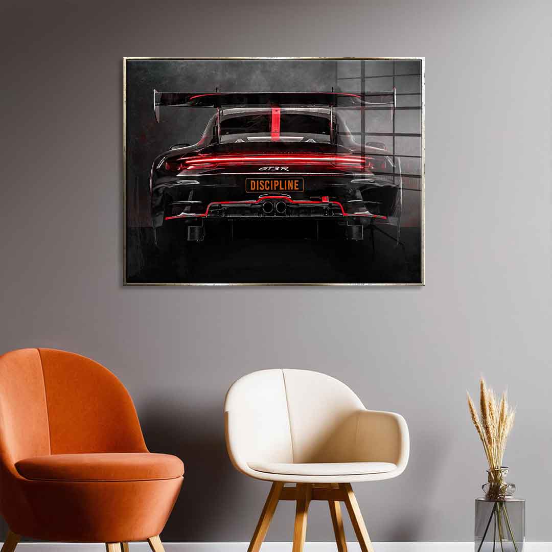 Porsche Backside - Acrylglas