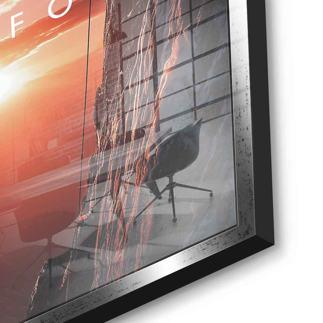 Progress Lives in Discomfort - Acrylglas