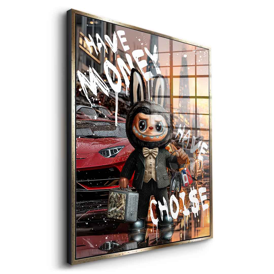 Rich Labubu - acrylic glass