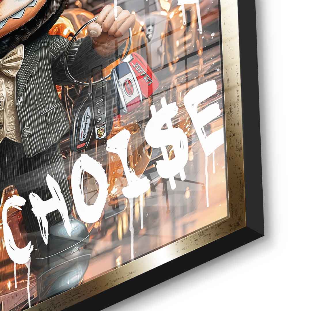 Rich Labubu - acrylic glass