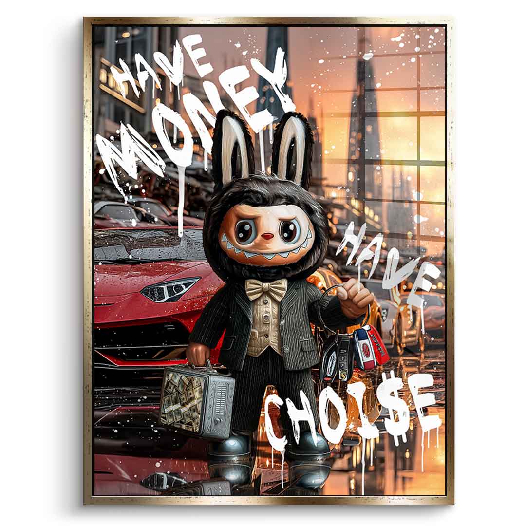 Rich Labubu - acrylic glass